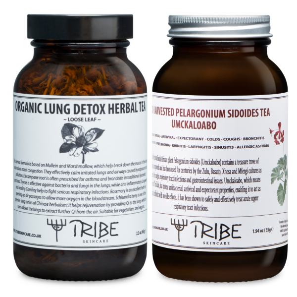Organic Lung Detox & Wild Harvested Umckaloabo Herbal Teas